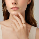 925 Sterling Silver Plated White Gold Ring for Women-7