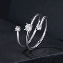 925 Sterling Silver 3mm Moissanite Ring for Women-4