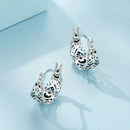 925 Sterling Silver Earrings with Pavé Setting CZ-4