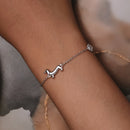 925 Sterling Silver Plated Platinum 150mm+60mm Bracelet for Women-6