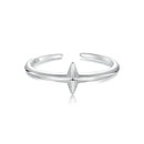 925 Sterling Silver Oxidized Silver 0.12cm Ring for Men-2