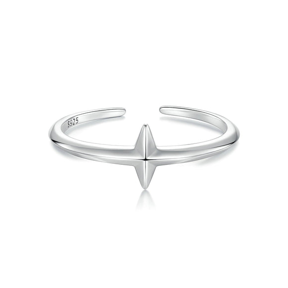 925 Sterling Silver Oxidized Silver 0.12cm Ring for Men