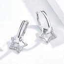 S925 Sterling Silver Plated Platinum CZ Earrings for Women-5