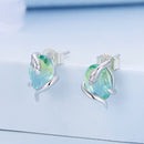 925 Sterling Silver Transparent Glass Earrings for Women-2