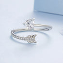 925 Sterling Silver Oxidized Pavé Setting CZ Ring-3