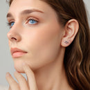 925 Sterling Silver Earrings with Oxidized Finish, 0.7*1.1cm-7