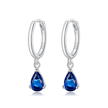 925 Sterling Silver Earrings with Pavé Setting CZ - 0
