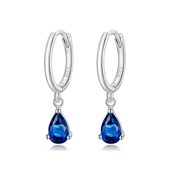 925 Sterling Silver Earrings with Pavé Setting CZ