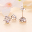 925 Sterling Silver Moissanite 0.50 Carat Earrings for Women-5