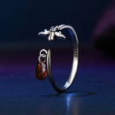 925 Sterling Silver Ring with 0.6 Carat CZ for Women-3