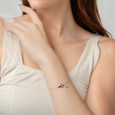 925 Sterling Silver Bracelets with Pavé Setting CZ, Length 15+6cm, White Gold Plated for Women-5