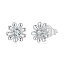 925 Sterling Silver Moissanite 0.3cm Earrings for Women-1