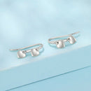 925 Sterling Silver Earrings 1.8*0.5cm for Women-2