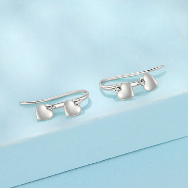 925 Sterling Silver Earrings 1.8*0.5cm for Women - 0