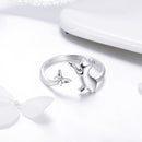 925 Sterling Silver Ring with 0.2cm Width and 1.2cm Claw Height-5