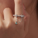 925 Sterling Silver Ring with Pavé Setting and CZ for Women-4
