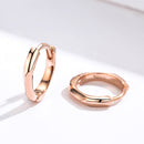 S925 Sterling Silver Plated Rose Gold Earrings-3