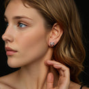 925 Sterling Silver Moissanite Earrings 0.3 cm for Women-8