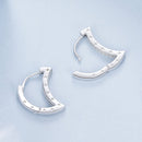 925 Sterling Silver Pave Setting CZ White Gold Plated Earrings for Women-5