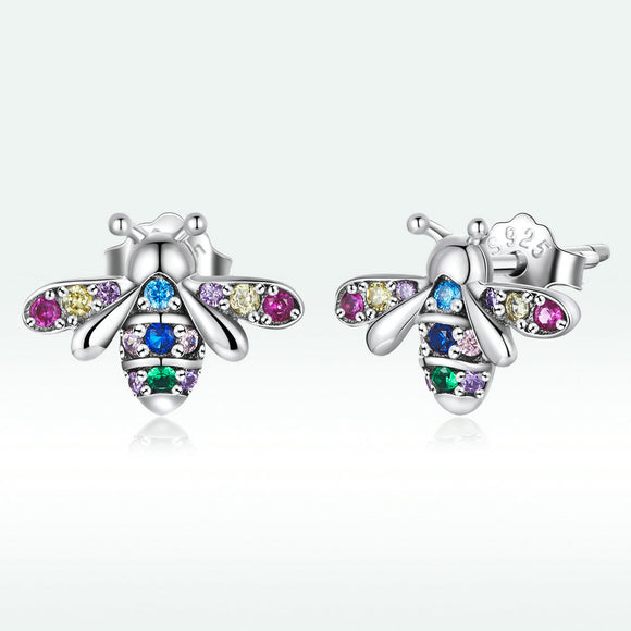 925 Sterling Silver Pavé Setting CZ Earrings for Women