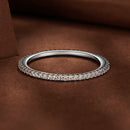 925 Sterling Silver Moissanite 0.005ct 1.4mm Ring Size 6 for Women-4
