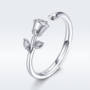 S925 Sterling Silver Plated Platinum Ring for Women-2