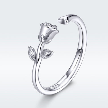 S925 Sterling Silver Plated Platinum Ring for Women - 0