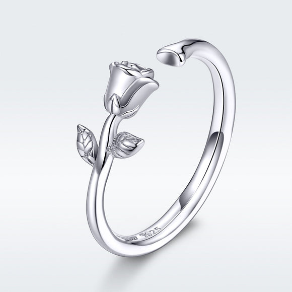 S925 Sterling Silver Plated Platinum Ring for Women