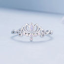 925 Sterling Silver Opal Nanometer Stone Ring Size 6.0 for Women-5