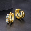 925 Sterling Silver Moissanite 0.06 Carat White Gold Plated Earrings for Women-6