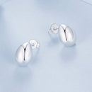 925 Sterling Silver Earrings 10x7mm with Oxidized Silver for Women-4
