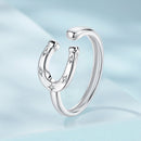 925 Sterling Silver & White Gold Plated Pavé CZ Ring-2