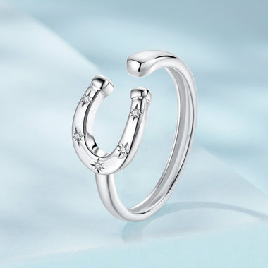 925 Sterling Silver & White Gold Plated Pavé CZ Ring - 0