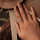 925 Sterling Silver Opal Pendant Ring for Women-5