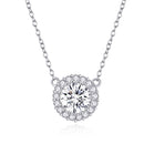 925 Sterling Silver Plated Platinum 49cm Pavé Setting CZ Necklace for Women-1