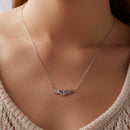 925 Sterling Silver Plated 40+5cm White Gold Necklace for Women-6