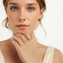925 Sterling Silver Oxidized Silver Ring for Women-7