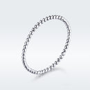925 Sterling Silver+Plated Platinum Ring Size 6 for Women-2