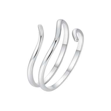 925 Sterling Silver Oxidized Silver Adjustable Ring for Men