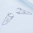 925 Sterling Silver Pavé Setting CZ Earrings for Women-5
