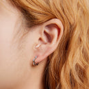 925 Sterling Silver Earrings with Pavé Setting CZ and Platinum Plating for Women-10