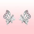 925 Sterling Silver Earrings with CZ in Pavé Setting-6