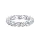 925 Sterling Silver Moissanite 0.1ct Ring Size 6 for Women-4