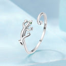 925 Sterling Silver Oxidized Pavé Setting CZ Ring-2