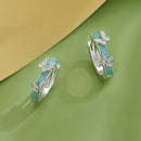 925 Sterling Silver Earrings with Enamel Process and Platinum Plating for Women-4
