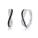 925 Sterling Silver Earrings 1.3*0.4cm with Pavé Setting CZ for Women-1