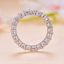 925 Sterling Silver Moissanite 0.1ct Ring Size 6 for Women-7