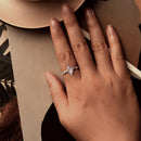 925 Sterling Silver White Gold Plated 1.2x0.9cm Pendant Ring Size 6.0 for Women-5