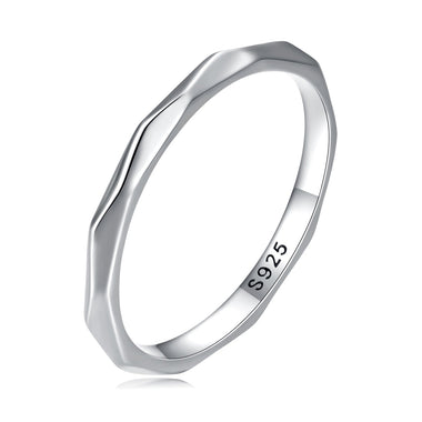 925 Sterling Silver Oxidized 0.2cm Width Ring Size 6 for Women