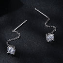 925 Sterling Silver 4.0 Carat Moissanite Earrings for Women-7